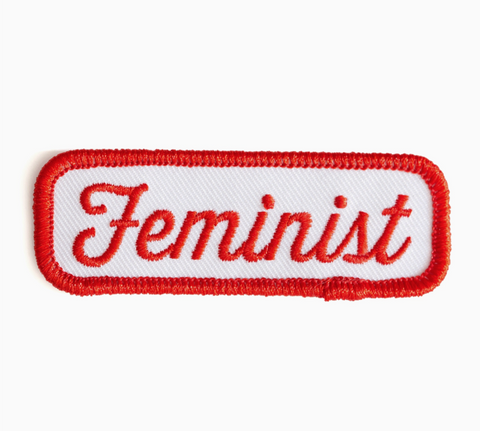 "Feminist" Embroidered Iron-On Patch