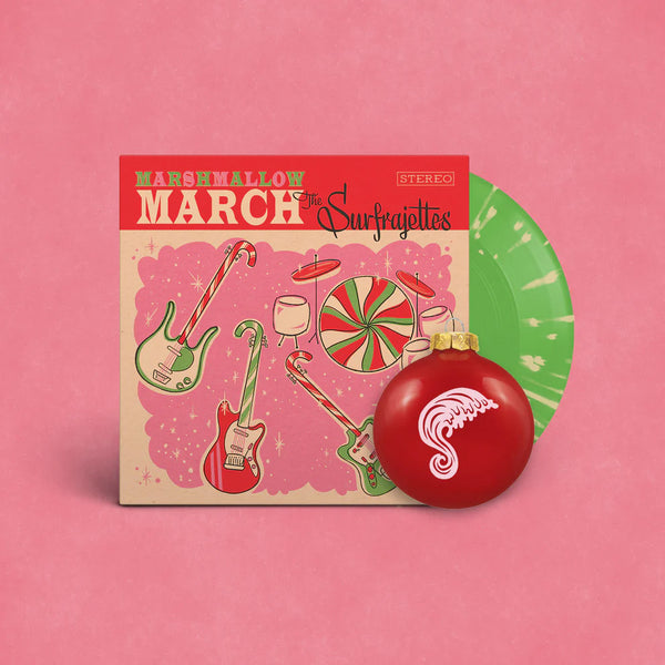 Surfrajettes, The "Marshmallow March" Single (Green/Marshmallow Splatter)