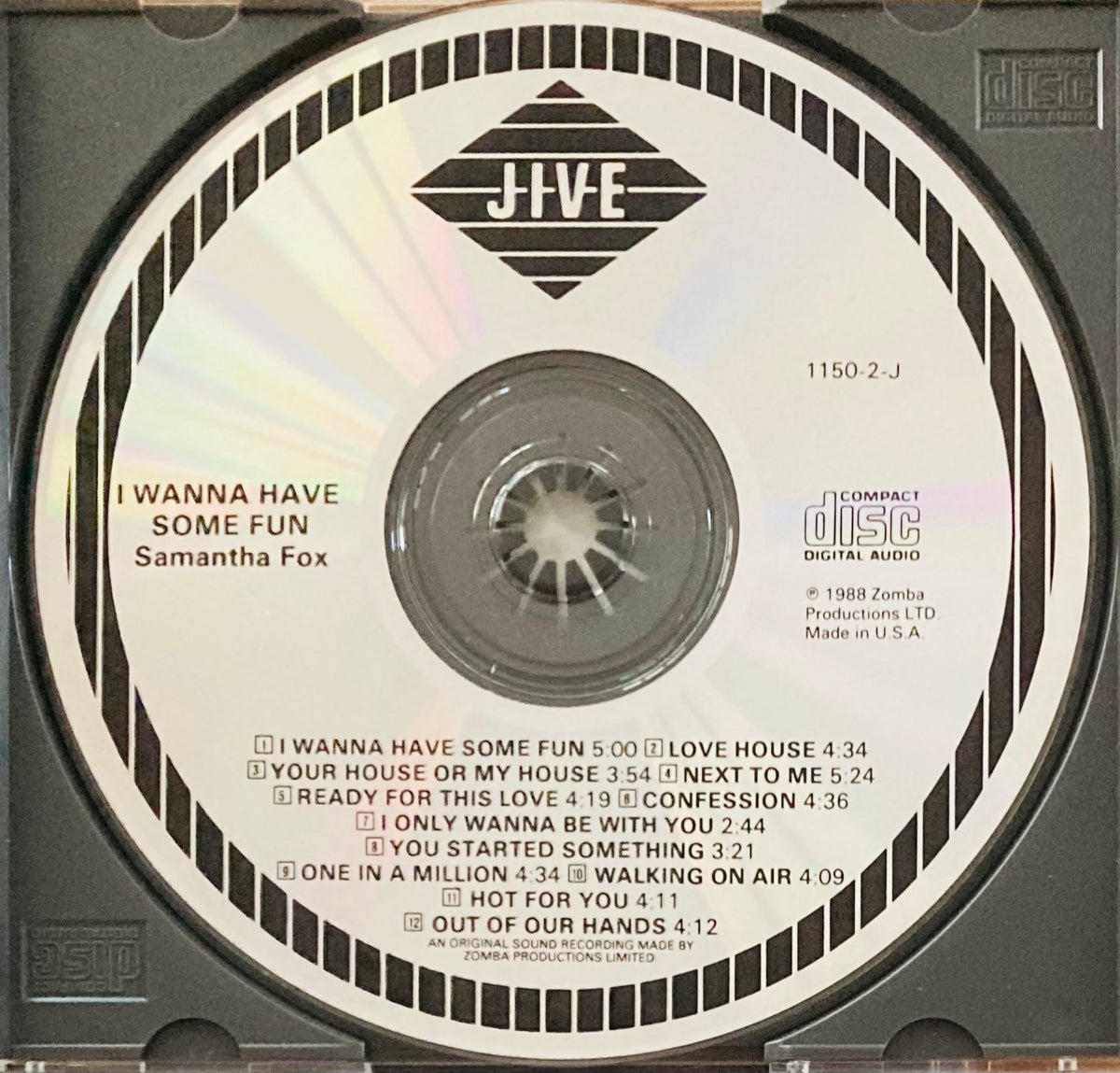 Samantha Fox “I Wanna Have Some Fun” CD (1988) – Modern Soul Records