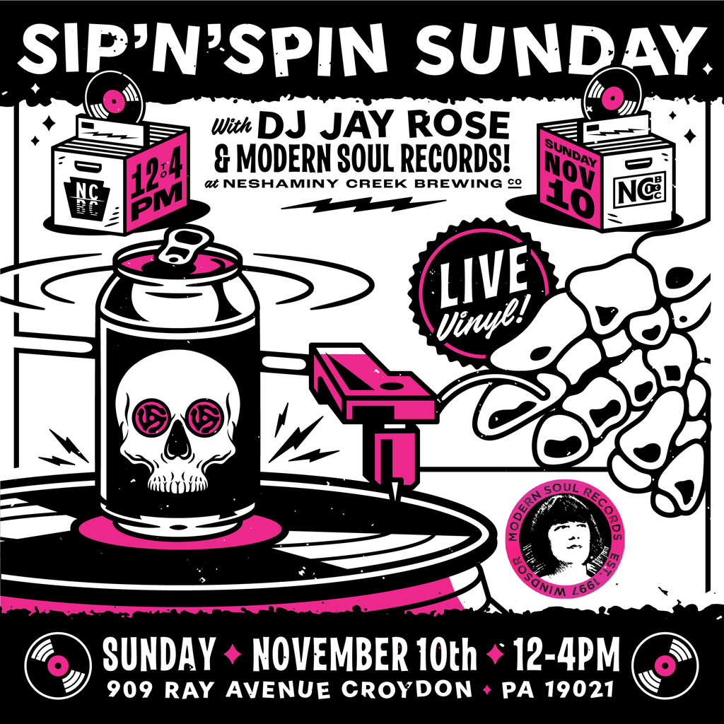 POP-UP Nov 10 @ Neshaminy Creek (Croyden, PA) SIP'N'SPIN SUNDAY