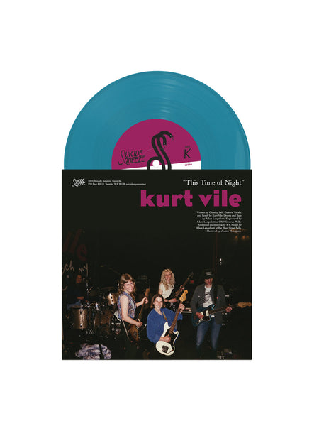 Courtney Barnett "Different Now" b/w Kurt Vile "This Time of Night" Aqua Blue Single (2023)