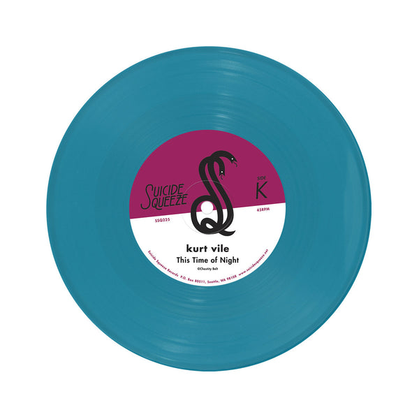 Courtney Barnett "Different Now" b/w Kurt Vile "This Time of Night" Aqua Blue Single (2023)