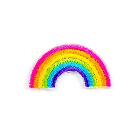 "Rainbow" Embroidered Sticker Patch