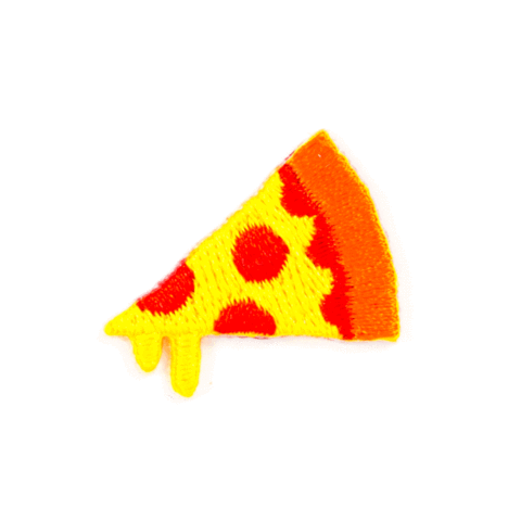 "Pizza" Embroidered Sticker Patch