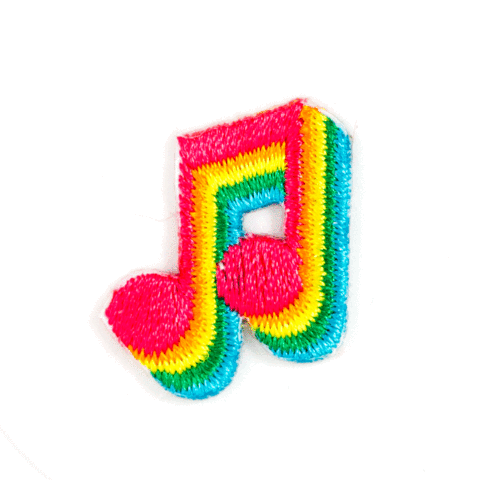 "Music Note" Embroidered Sticker Patch