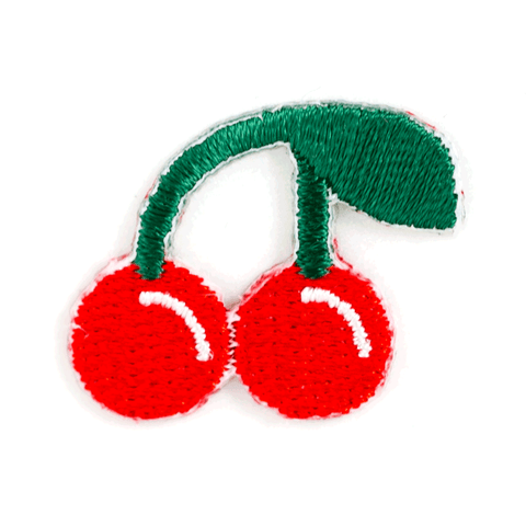 "Cherry" Embroidered Sticker Patch