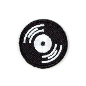 "Record" Embroidered Sticker Patch