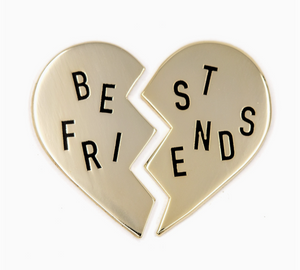 "Best Friends" Double Enamel Pin