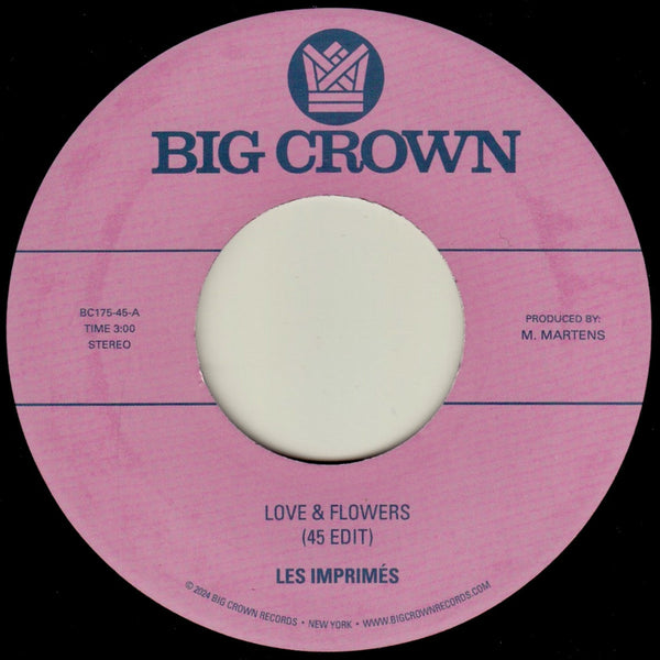 Les Imprimés "Love & Flowers" b/w "You" Single (2024)
