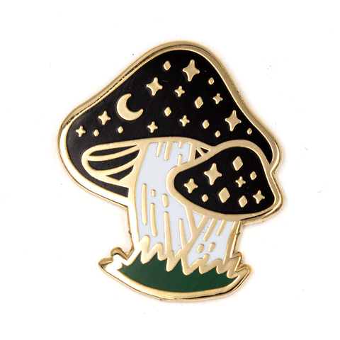"Cosmic Mushroom" Enamel Pin