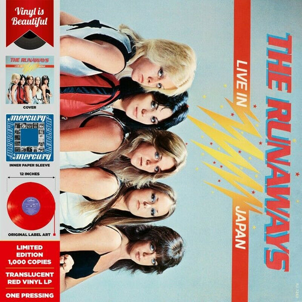 Runaways, The "Live In Japan" Red RE LP (2019)