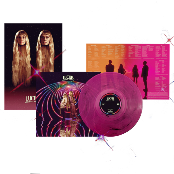 Lucius "Second Nature" RT Black and Pink Swirl LP (2022)