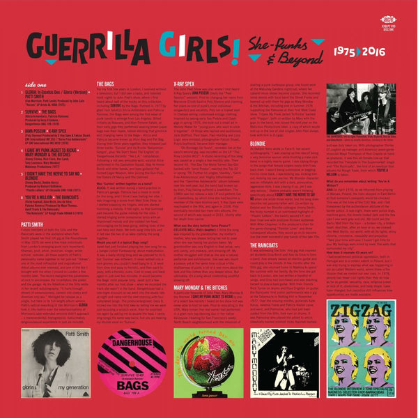 Various "Guerrilla Girls! She-Punks & Beyond 1975-2016" 2XLP or CD (2023)