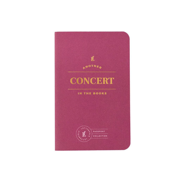 Letterfolk "Concert Passport" Notebook