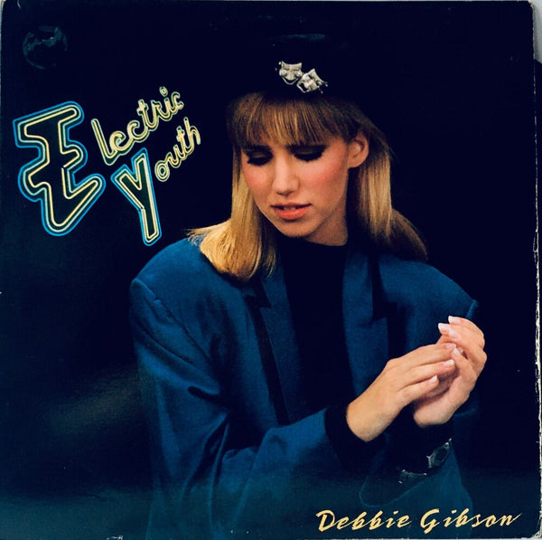 Debbie Gibson, "Electric Youth" Single EP (1989). Front cover image. Dance mixes for Debbie Gibson single, "Electric Youth". Pop, dance, electronic.