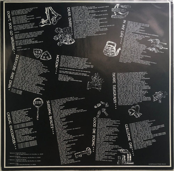 Divinyls, "What A Life!" Promo LP (1985). Inner sleeve, front, image. Pop and heavy rock, alternative rock.
