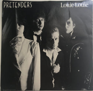 The Pretenders, "Louie Louie" Single (1981). Front cover image.  Power-pop, pop-punk, punk.