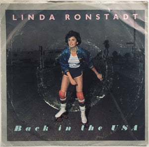 Linda Ronstadt, "Back In The U.S.A." Single (1978). Front cover image. Pop-rock, country-rock, rhythm and blues.