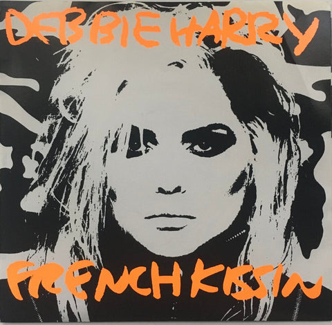 Debbie Harry, "French Kissin'" Single (1986). Front cover image. Pop-punk, pop-rock.