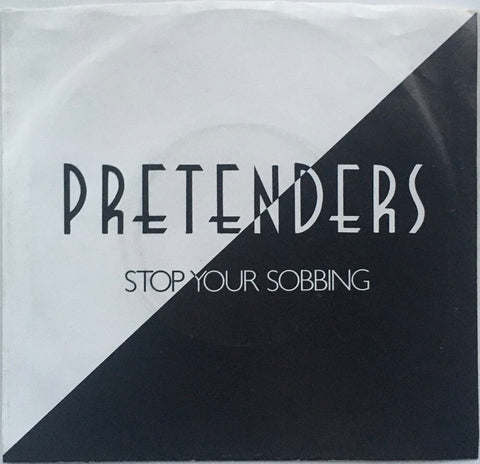 The Pretenders, "Stop Your Sobbing" Single (1979). Front cover image.  Power-pop, pop-punk, punk.