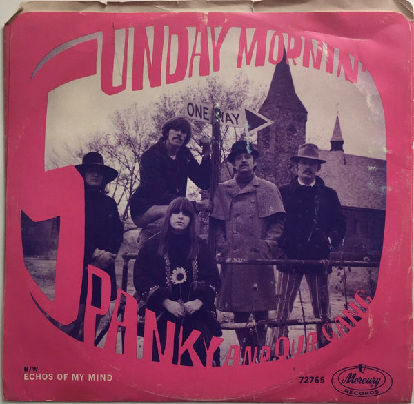 Spanky And Our Gang, "Sunday Mornin'" Single (1967). Back cover image. Pop-folk, rock.