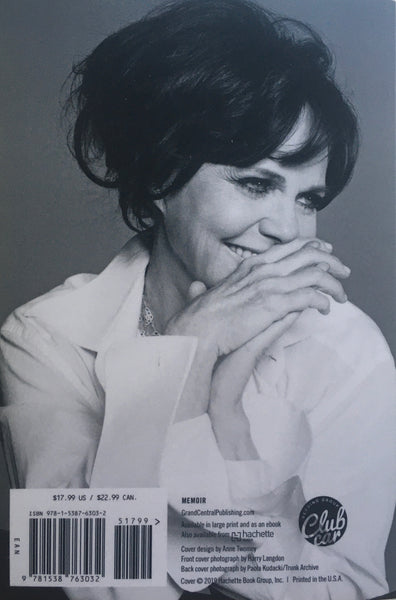 Sally Field, "In Pieces" Autographed Book (2019). Back cover image. This is the paperback edition of Sally Field's personal memoir.