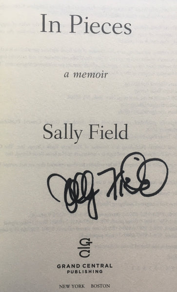 Sally Field, "In Pieces" Autographed Book (2019). Inner title page image. This is the paperback edition of Sally Field's personal memoir.
