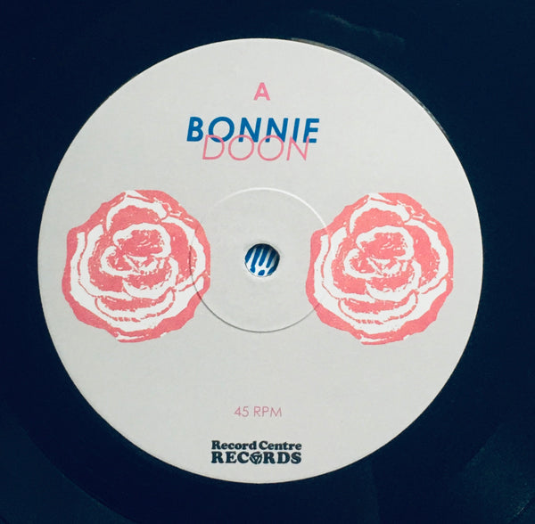 Bonnie Doon, "Dooner Nooner" LP (2017). Record label sticker image. Canadian experimental post-punk dance and garage-surf! Excellent debut album from this group!