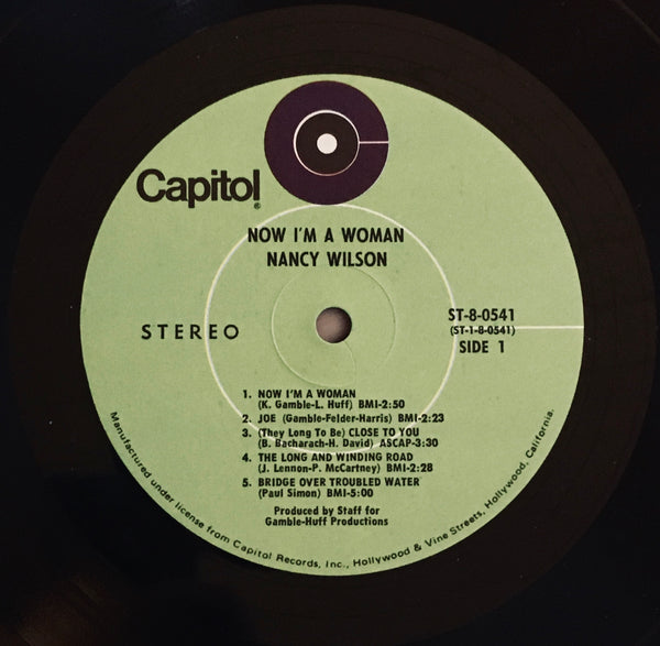 Nancy Wilson "Now I'm A Woman" LP (1970)