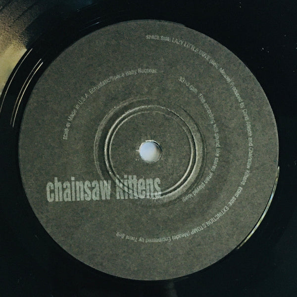 Chainsaw Kittens and Soraya, "Lazy Little Dove" Split Double Single (1996). Record label sticker (Chainsaw Kittens 7") image. Power-pop, pop, garage and psychedelia.