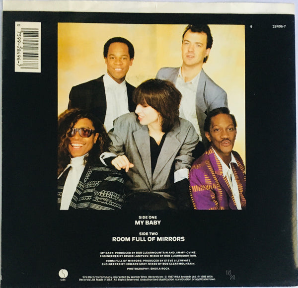 The Pretenders, "My Baby" Single (1987). Back cover image. Pop, Modern Rock, Power-Pop.