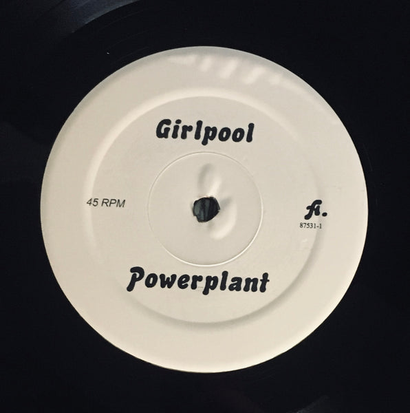Girlpool, "Powerplant" LP (2017). Record label sticker image. Anti- Records release. Pop, punk, folk.
