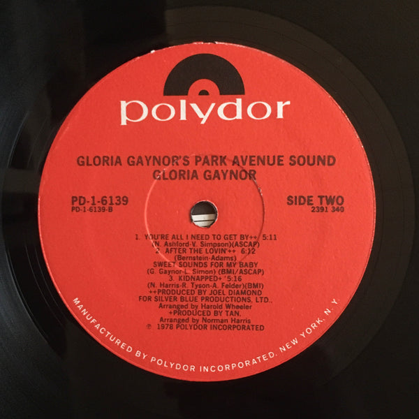 Gloria Gaynor "Park Avenue Sound" LP (1978)