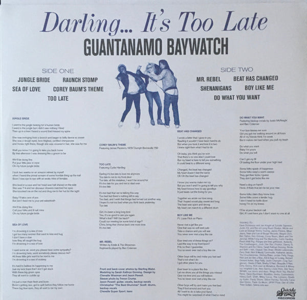 Guantanamo Baywatch "Darling... It's Too Late" LP (2015)
