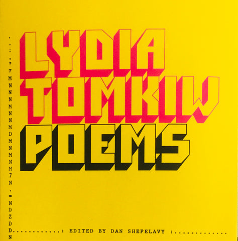 Dan Shepelavy "LYDIA TOMKIW POEMS" Book (2019)