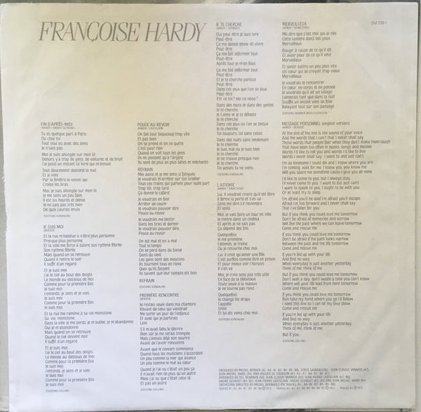Françoise Hardy "Love Songs" LP (1987)