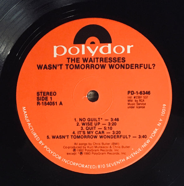 The Waitresses "Wasn't Tomorrow Wonderful?" (1982)