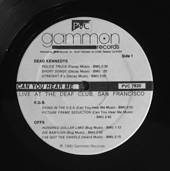 "Can You Hear Me? Music From The Deaf Club" Comp LP (1981)