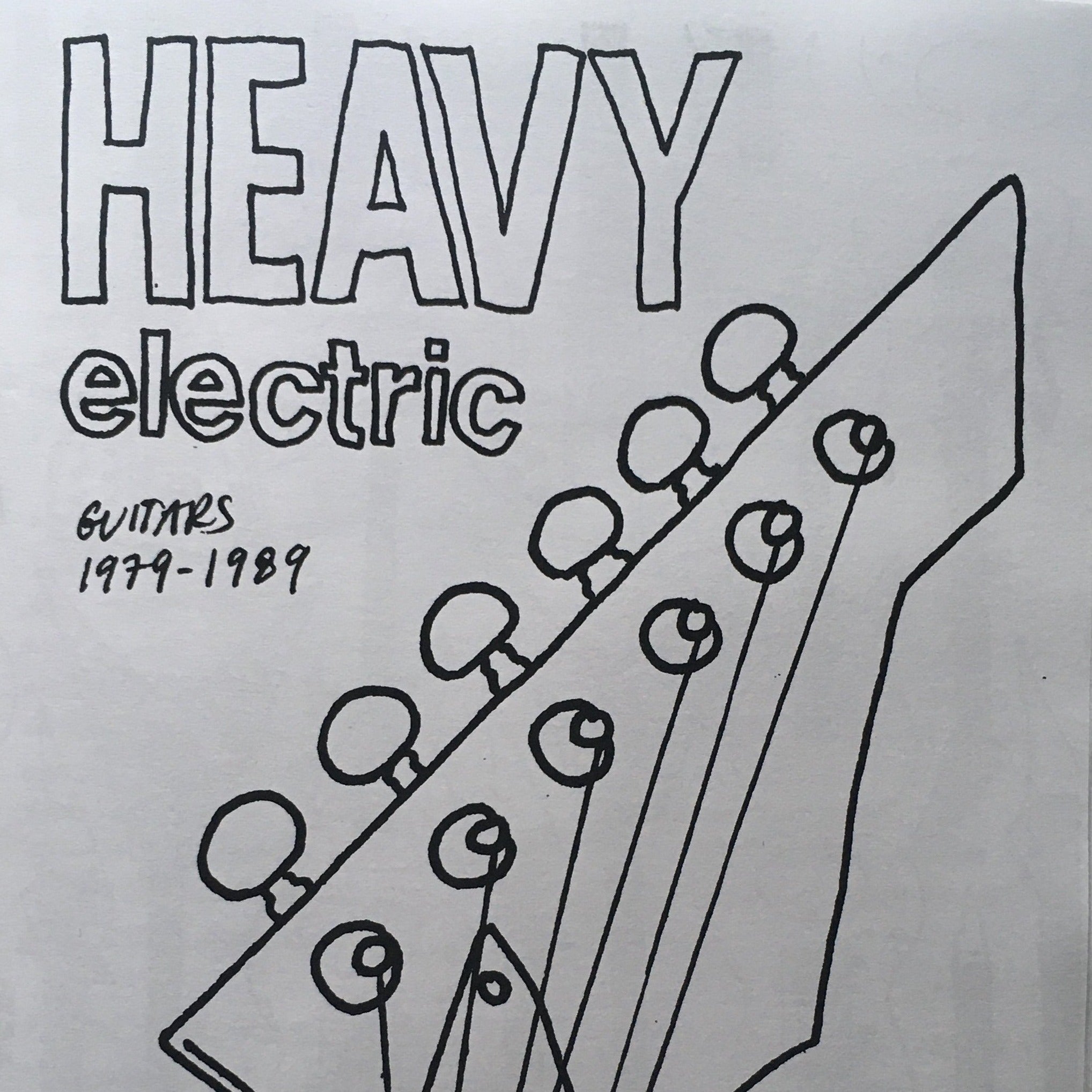 "Heavy Electric" Coloring Book Zine (Guitars 1979-1989) by Rebecca V.-Flores