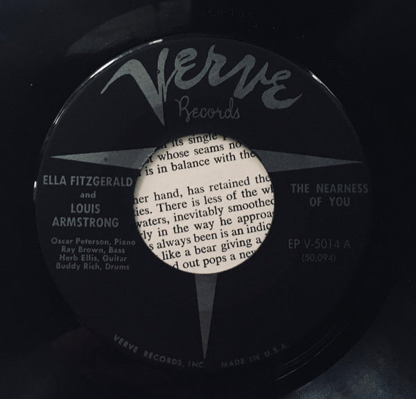 Ella Fitzgerald and Louis Armstrong "The Nearness Of You" Single (1956)