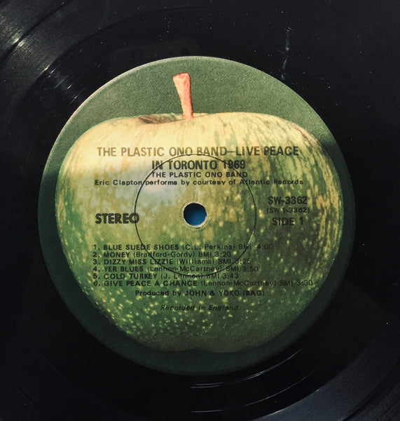 The Plastic Ono Band "Live Peace In Toronto 1969" LP