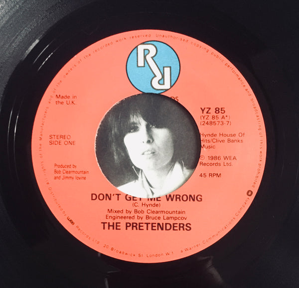 The Pretenders "Don't Get Me Wrong" Single (1986)