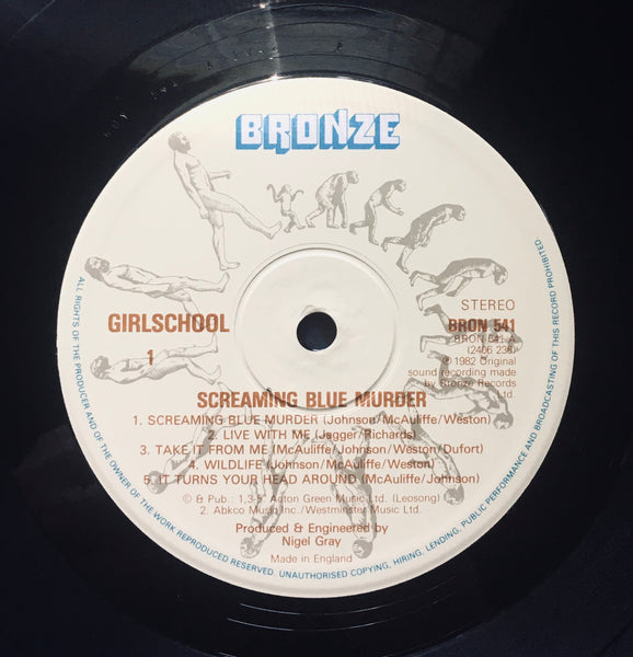 Girlschool "Screaming Blue Murder" LP (1982)
