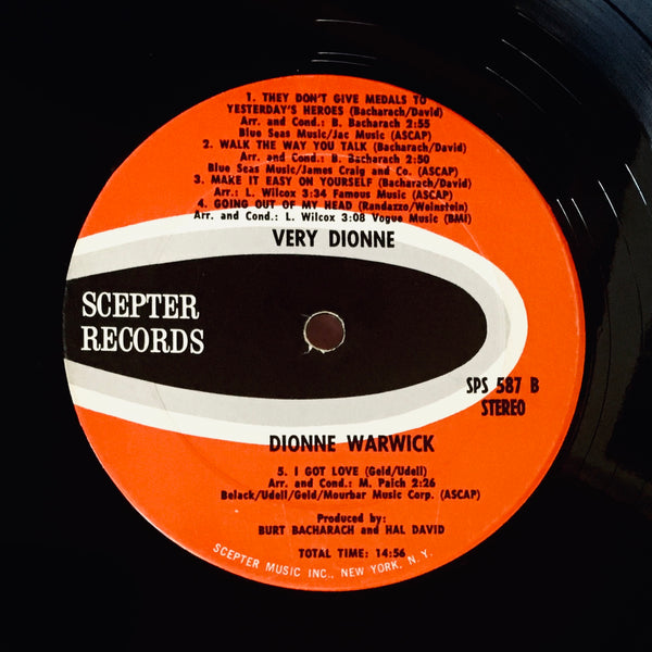 Dionne Warwick "Very Dionne" LP (1970)