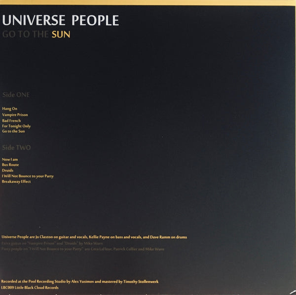 Universe People "Go To The Sun" LP (2013)
