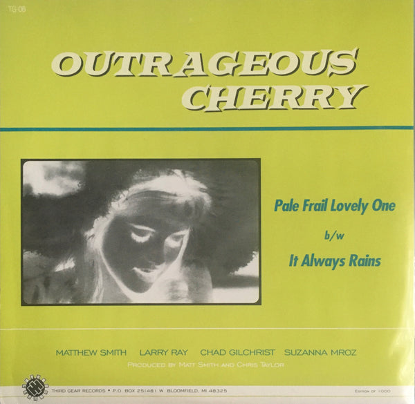 Outrageous Cherry "Pale Frail Lovely One" Single (1993)