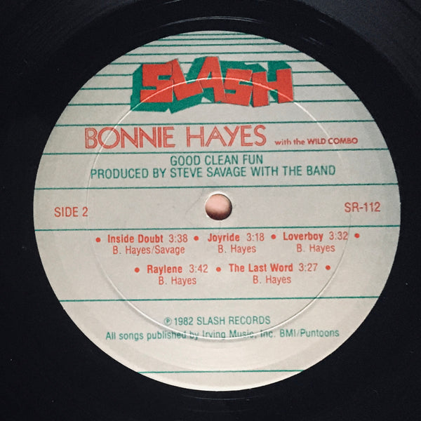 Bonnie Hayes with the Wild Combo "Good Clean Fun" LP (1982)