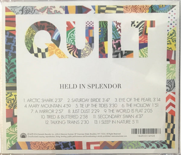 Quilt "Held In Splendor" CD (2014)