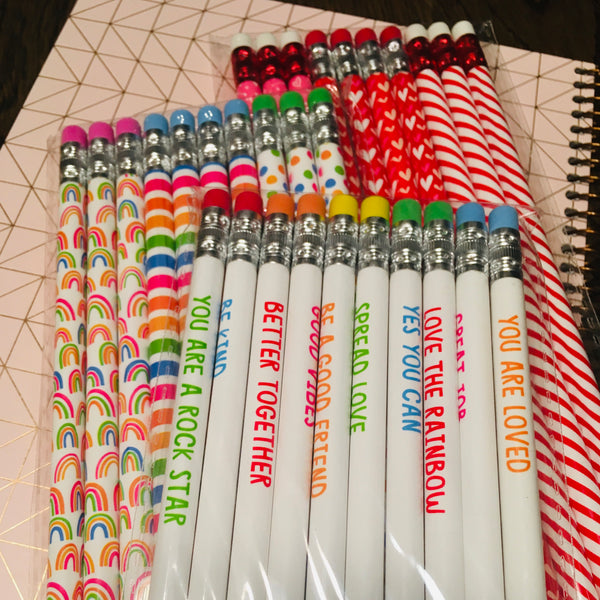 "Positive Vibes" Pencils 10-Pack