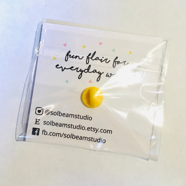 Solbeam "Slay" Yellow Lemon Pin